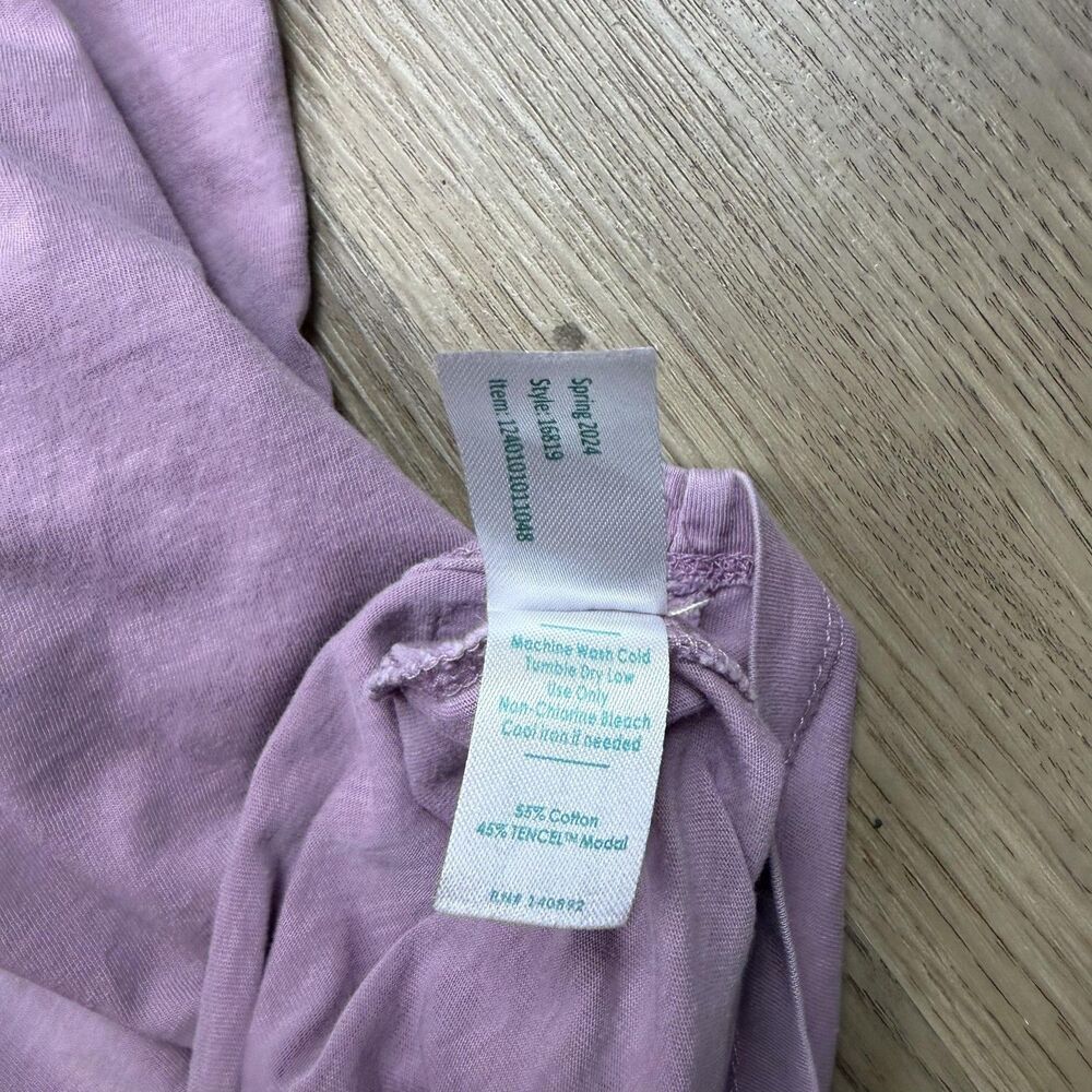 Marine Layer Shirt Mens XL Purple Solid Crewneck Tee T-Shirt Modal Cotton Casual - Picture 5 of 10